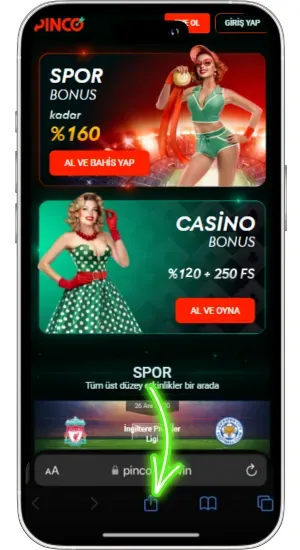 Paylaş simgesine tıklayın